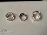 3 pcs of silver rings 925 sample