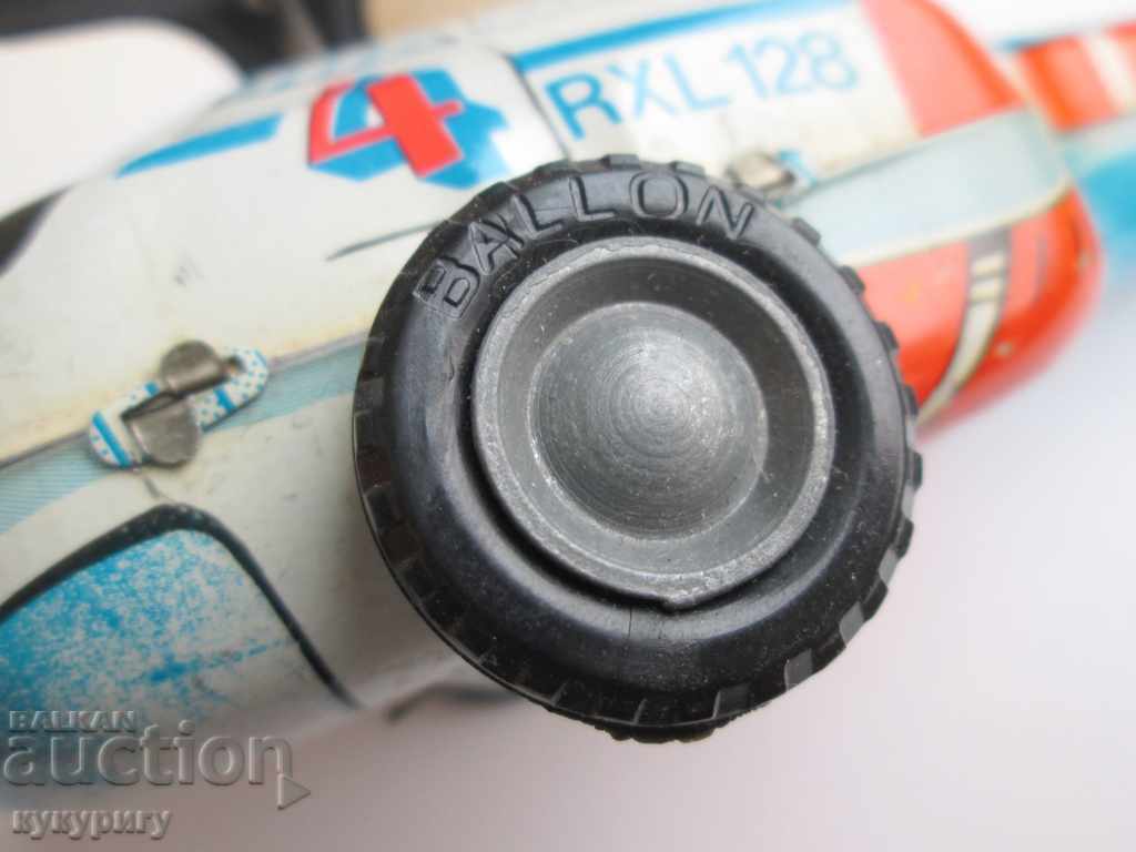 Jucărie pentru copii din tablă veche elicopter mecanic metal - 6