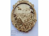 Authentic 3D wood magnet from Lake Baikal, Russia-series-9