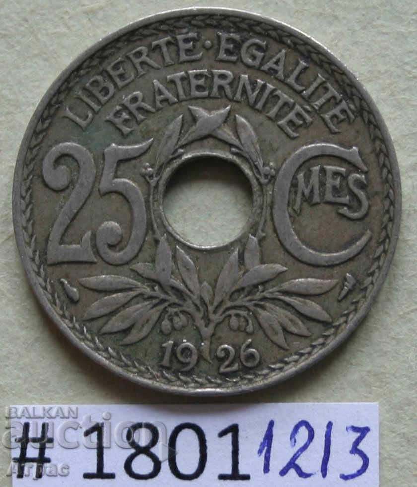 25 сантима  1926 Франция