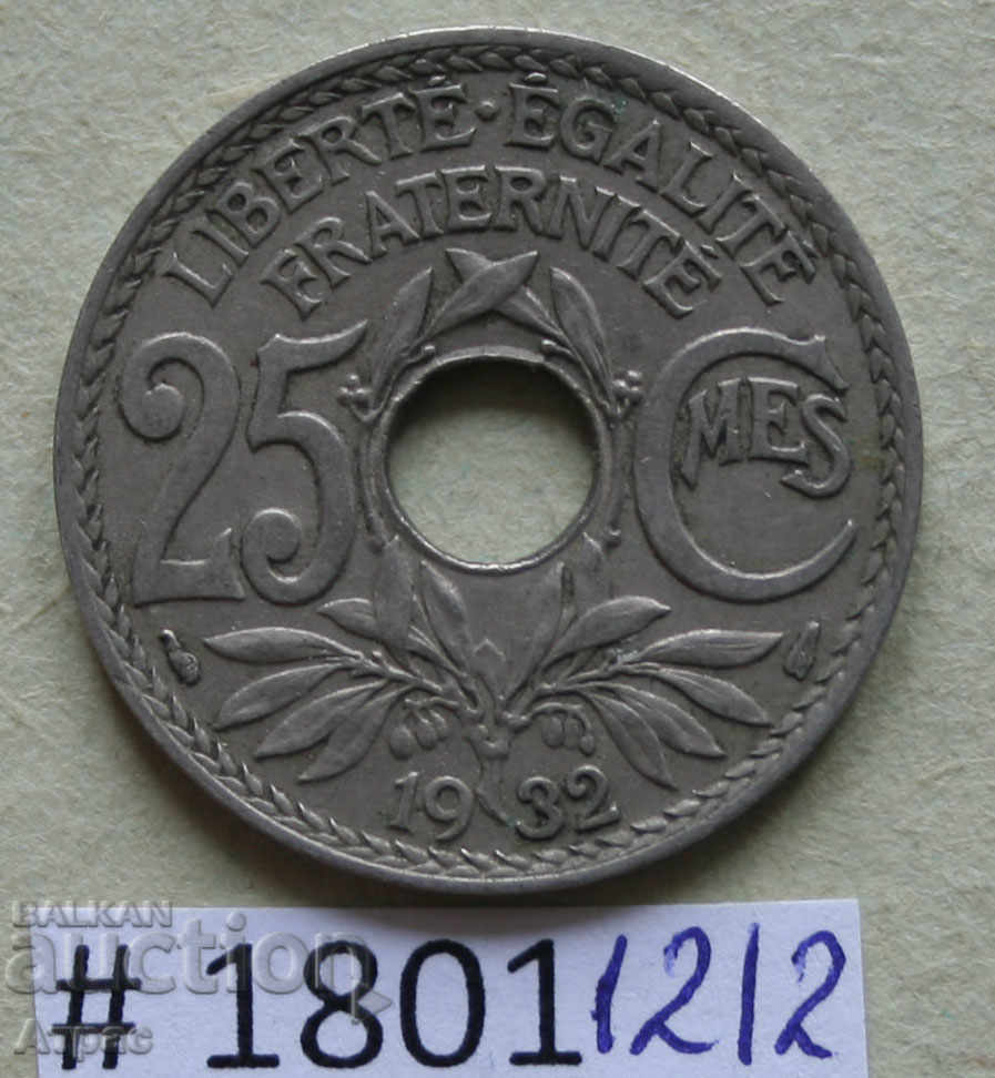 25 centime 1932 Franța