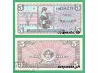 (¯`'•.¸(reproduction) USA 5 dollars (Military check) 1968 UNC ¯)