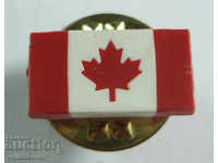 19715 Η σημαία του Καναδά υπογράφει την εθνική σημαία του Καναδά