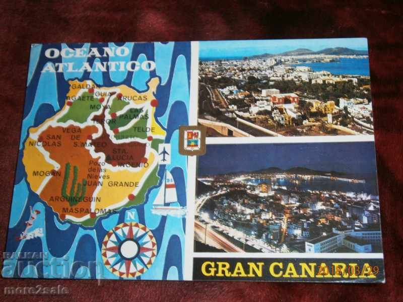 Картичка GRAN CANARIA - ГРАН КАНАРИЯ - ИСПАНИЯ - 1976 ГОДИНА