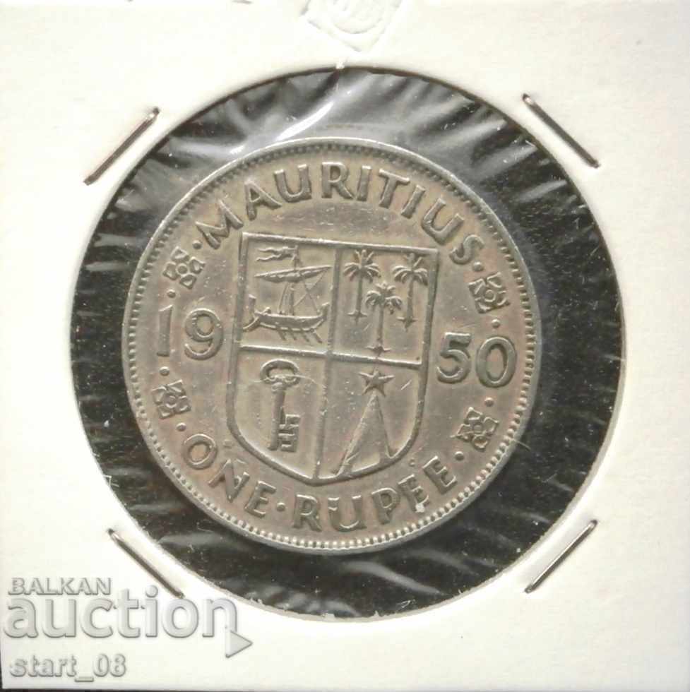 Мавриций 1 рупия 1950