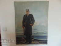 Old copy of the painting "Maxim Gorky" by Pavel Korin