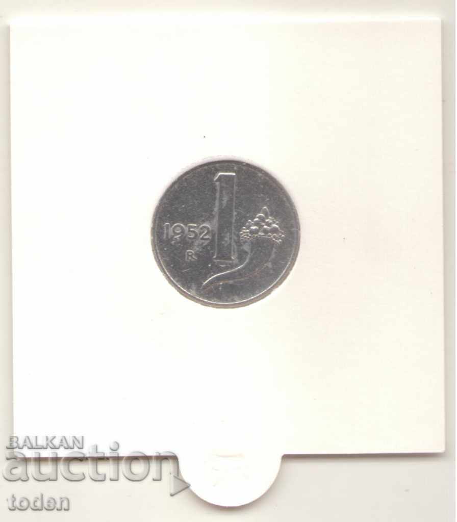 Доставка на Italy-1 Lira-1952 R-KM# 92-rare Доставка на Italy-1 Lira-1952 R-KM# 92-rare