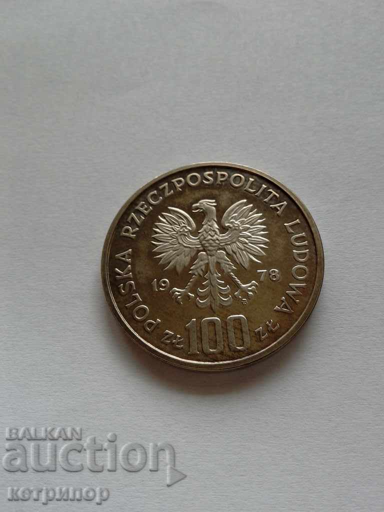 100 zloti Polonia 1978 argint. Proof