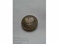 100 zloty Poland 1976 silver. Proof