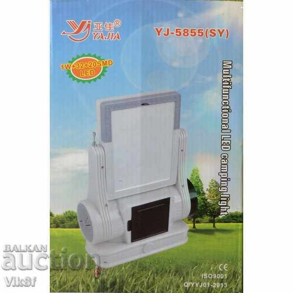 Πολυλειτουργική λυχνία οδήγησης LED - FM, USB, SD, YJ-5855 - 5