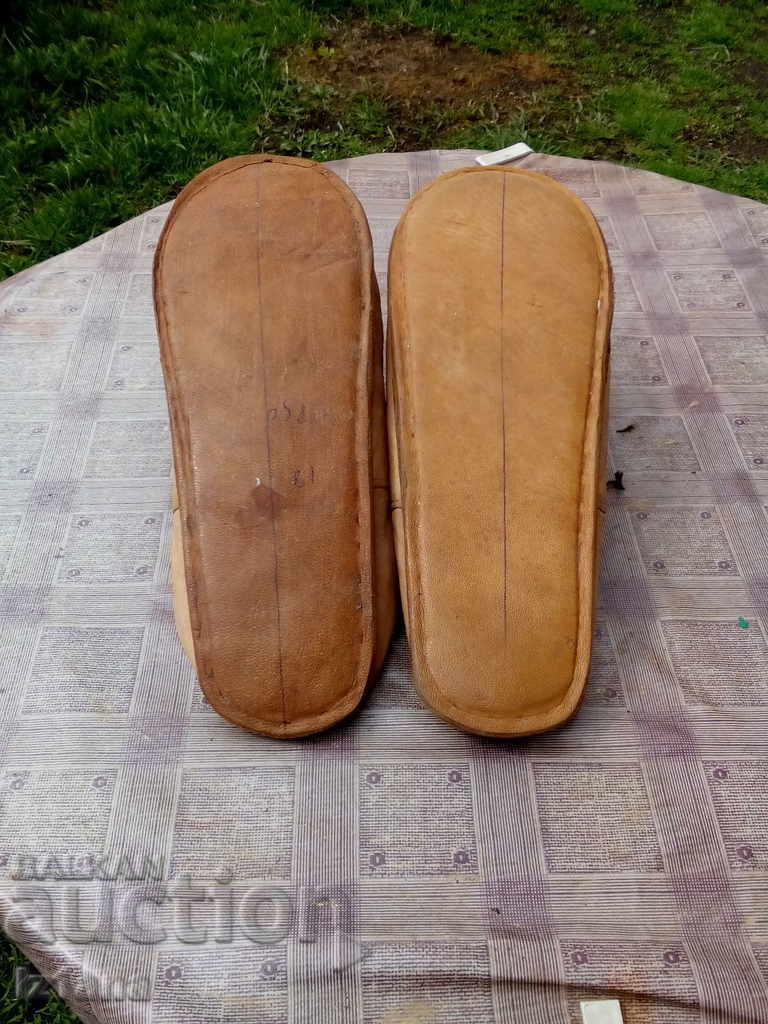 Old leather shoes, horns - 5 Old leather shoes, horns - 5