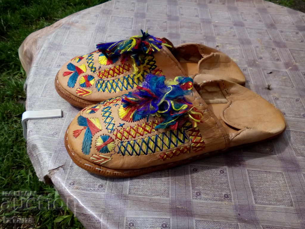 Old leather shoes, horns - 7 Old leather shoes, horns - 7