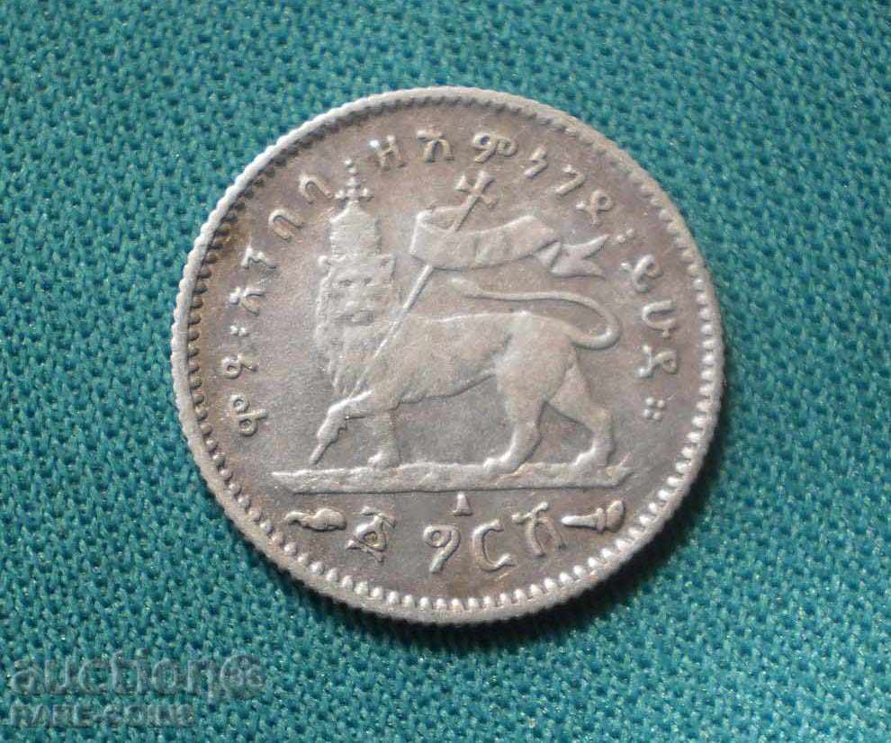 Etiopia 1 Gersh 1895 A Paris Melenik II Argint (3) (r-k) cu preț € 17.90 | 35.01 BGN