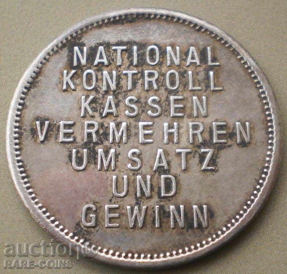 Germania Control Zeton 4.2g. 25 mm. Argint UNC (3) (r-k) cu preț € 25.56 | 49.99 BGN