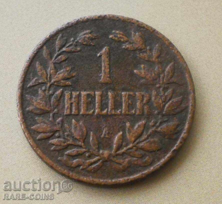 Germania - Africa de Est 1 Heller 1905 A (4) (r-k) cu preț € 12.78 | 25.00 BGN