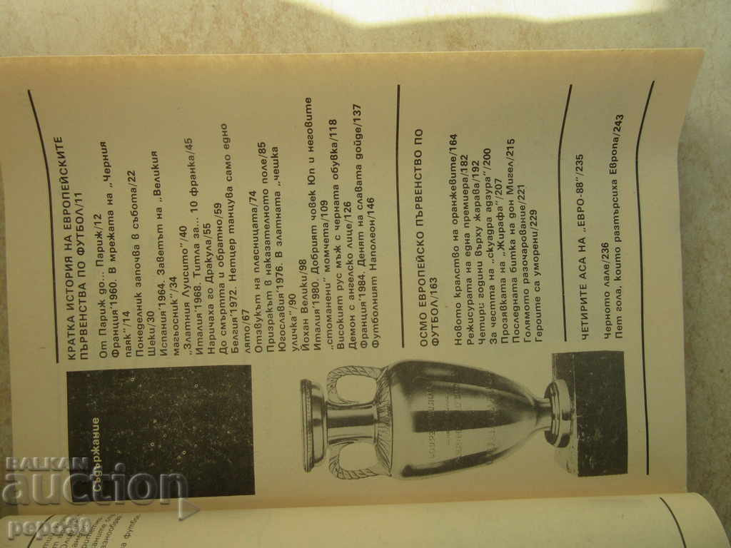 Auction THE EUROPEAN FOOTBALL -88-A / 1989 / Auction THE EUROPEAN FOOTBALL -88-A / 1989 /