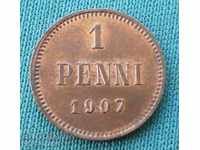 Ρωσία - Φινλανδία 1 Penny 1907 UNC (5) (r-k)