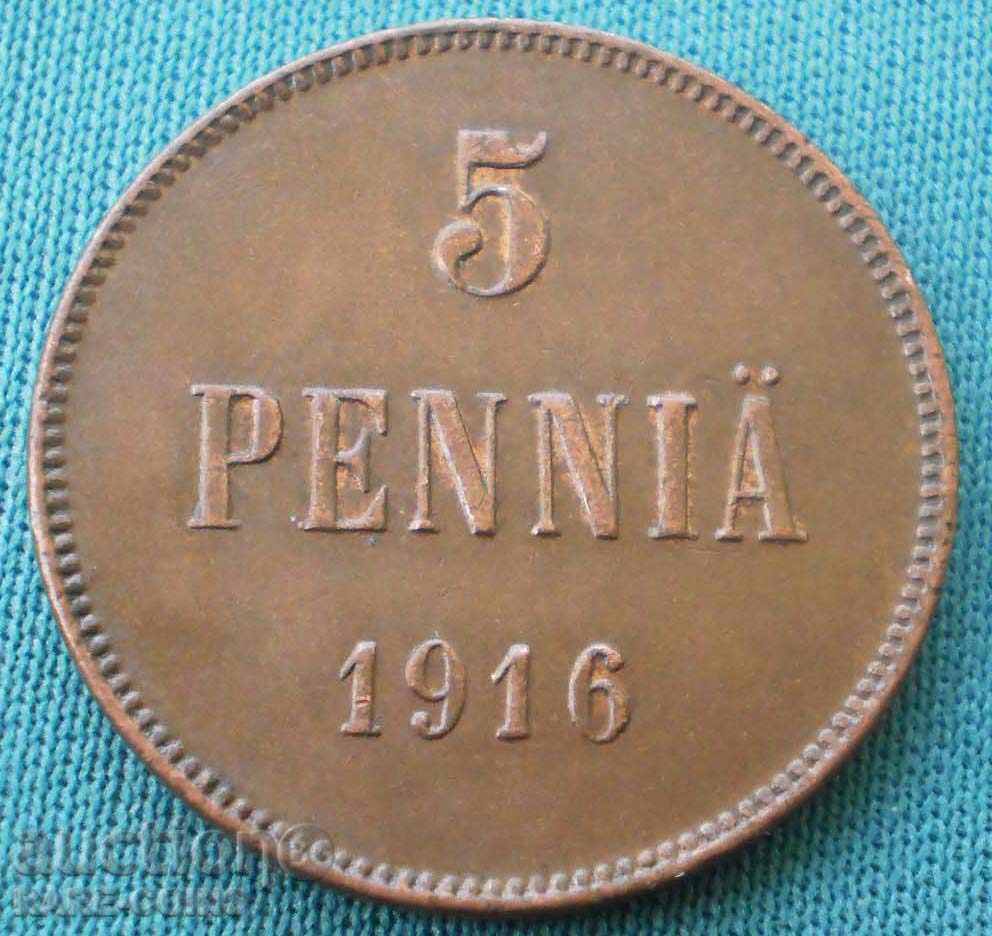 Russia - Finland 5 Penny 1916 UNC (5) (r-k) with price € 8.18 | 16.00 BGN