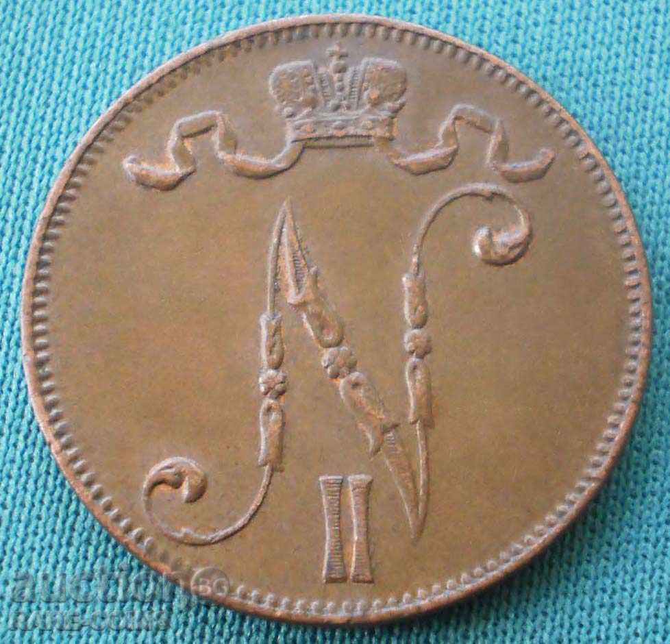 Ρωσία - Φινλανδία 5 Penny 1916 UNC (5) (r-k)