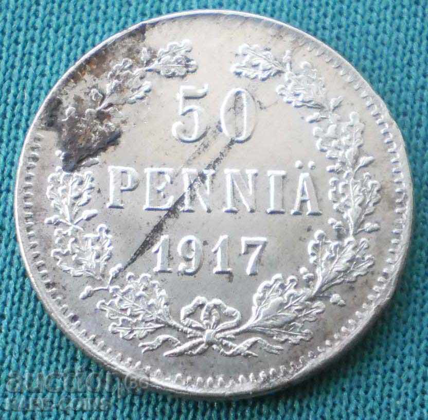 Rusia - Finlanda 50 Penny 1917 Fără coroană UNC (5) (r-k) cu preț € 12.78 | 25.00 BGN