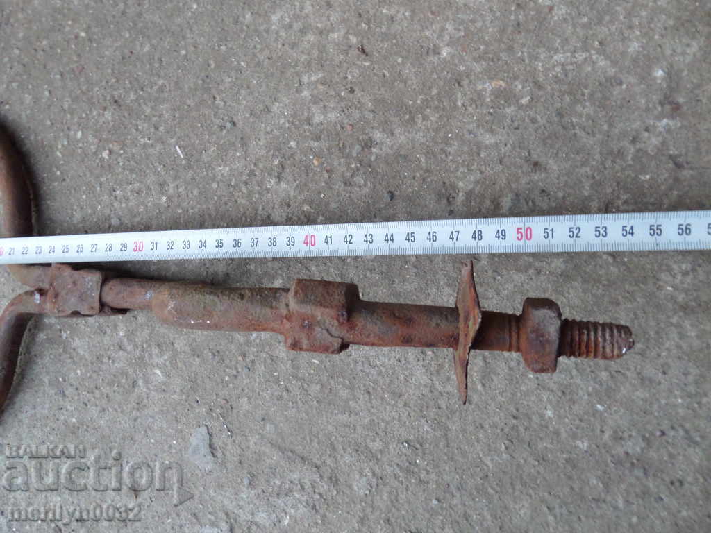 Auction Old forged stall forged iron crotch primitive Auction Old forged stall forged iron crotch primitive
