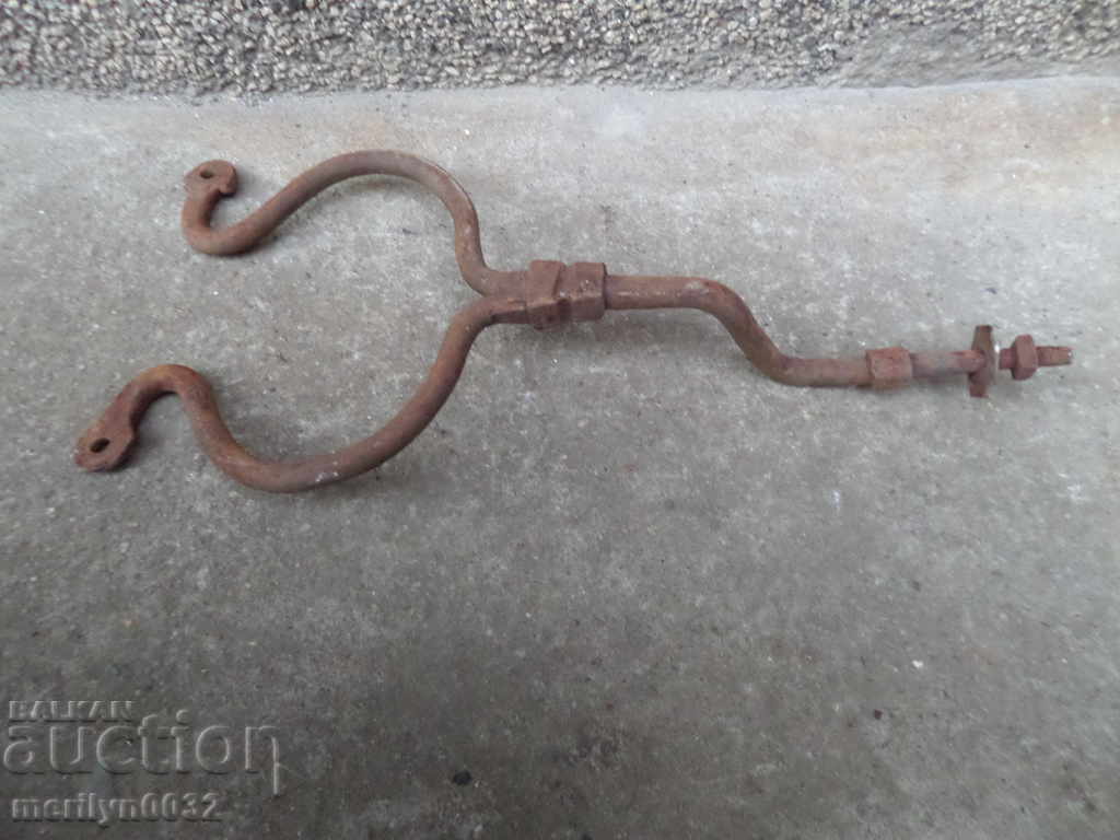 Old forged stall forged iron crotch primitive - 6 Old forged stall forged iron crotch primitive - 6