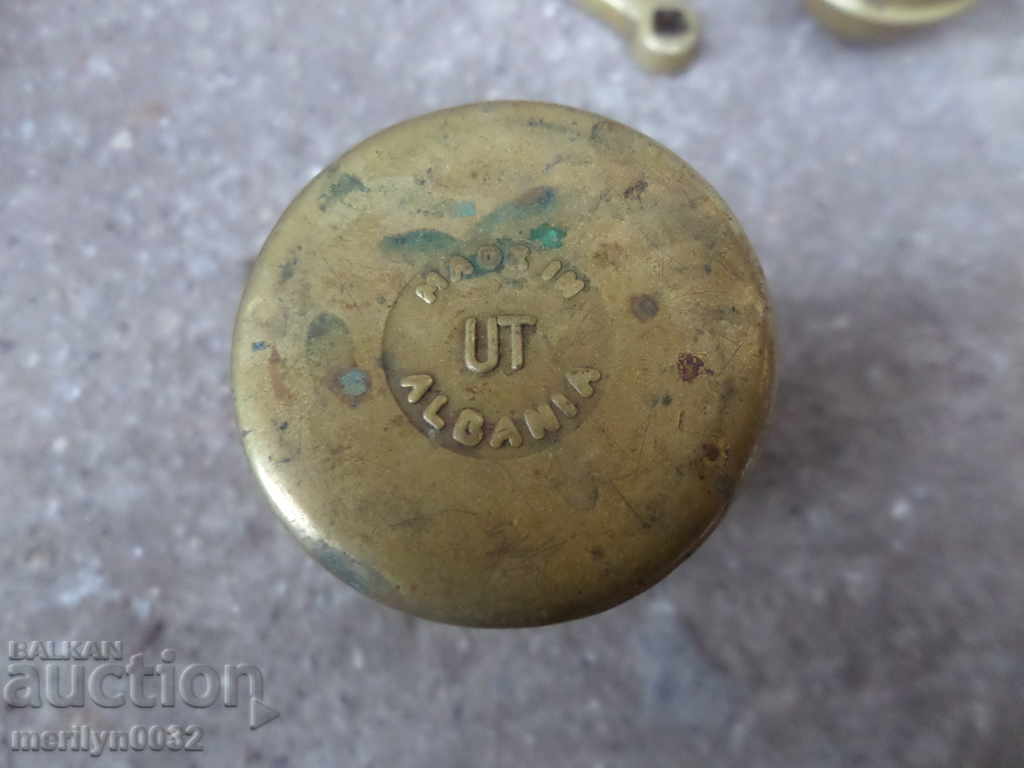 An old brass spice mill - 6 An old brass spice mill - 6