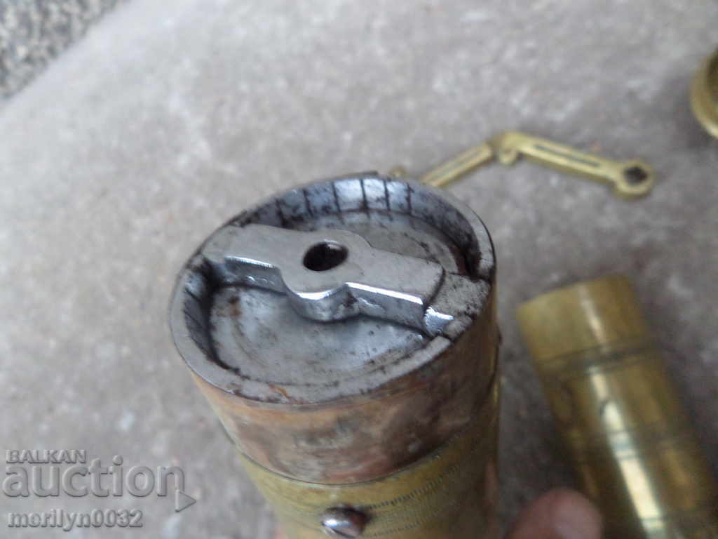 An old brass spice mill - 7 An old brass spice mill - 7