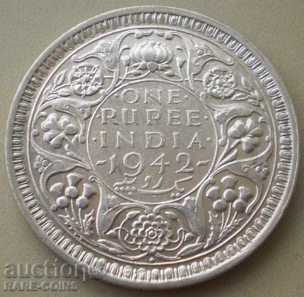 Bombay 1 Rupiah 1942 Argint (6) (r-k) cu preț € 16.87 | 32.99 BGN