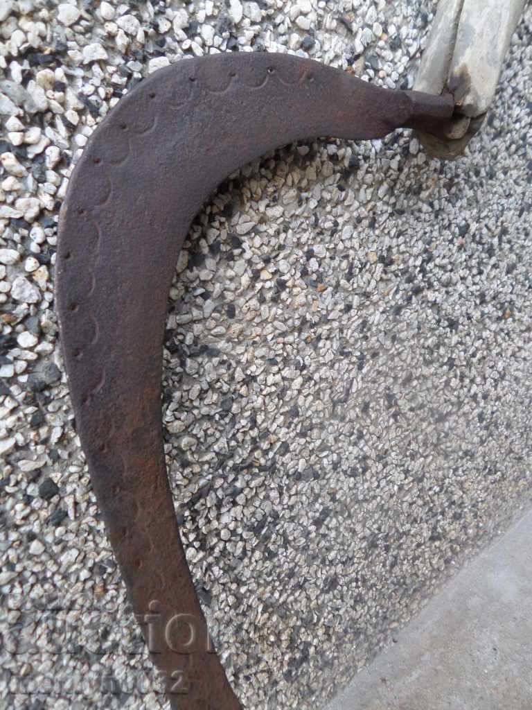 Ottoman sickle with a gravy cutter, blade, wrought iron - 7 Ottoman sickle with a gravy cutter, blade, wrought iron - 7