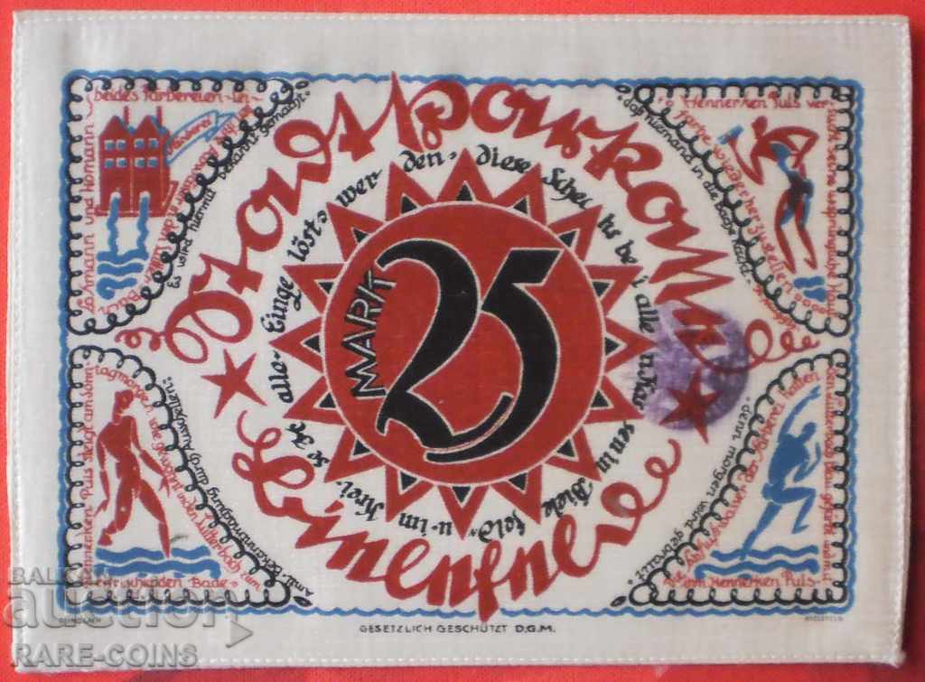 Germania Mătase Bancnotă 25 mai 1921 Foarte rară UNC (r) cu preț € 63.91 | 125.00 BGN