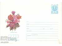 Пощенски плик - Градински цветя - букет
