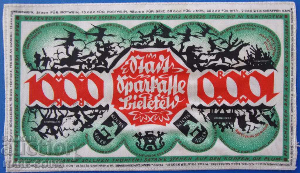 Germania Silk Banknote 1000 Marcі1922 Foarte rar UNC (r-c) cu preț € 217.30 | 425.00 BGN