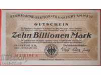 Германия 10 Билиона Марки 1923 UNC Very Rare  (r-с)