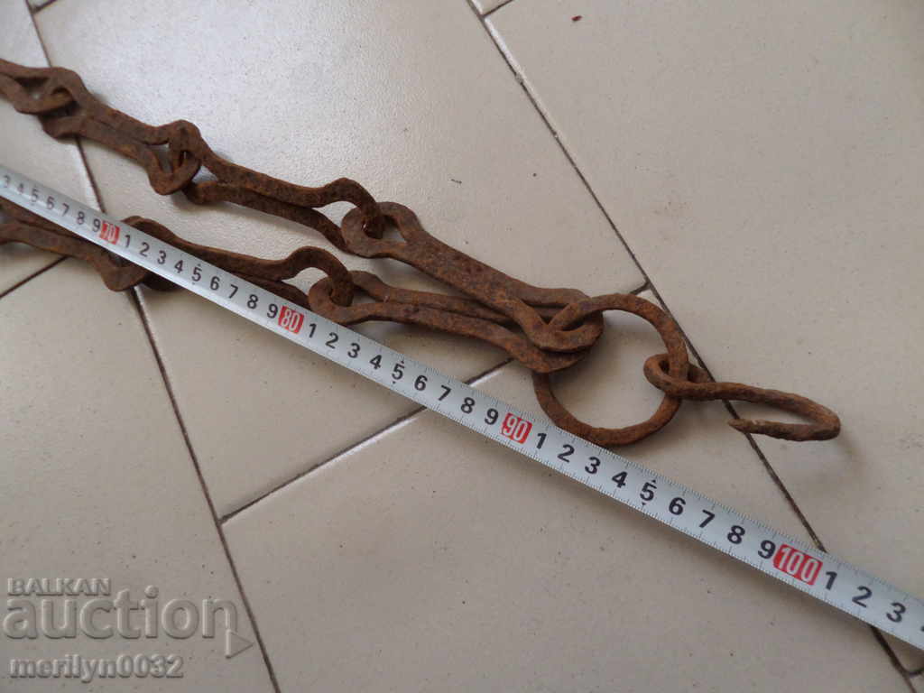 Vechiul cârlig lanț forjat, cârlige cuier lanț focar - 5 Vechiul cârlig lanț forjat, cârlige cuier lanț focar - 5