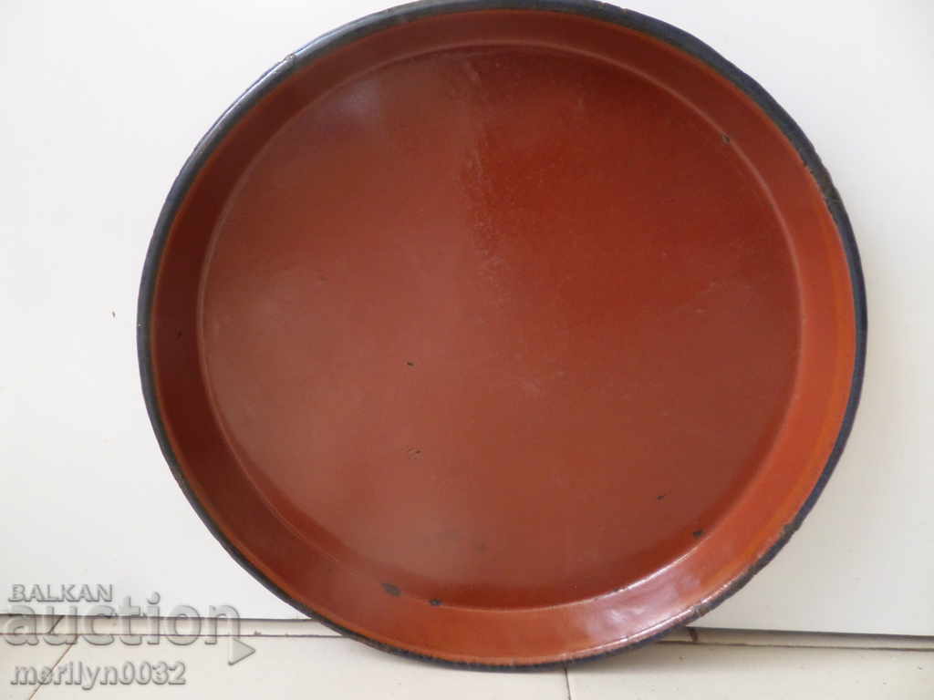 Enamelled tray, tray, enamel vessel 1946 - 7 Enamelled tray, tray, enamel vessel 1946 - 7