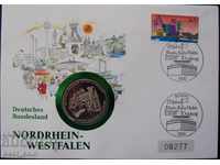 Geremania 1991 Postal envelope North Westphalia NUMISBRIEFE