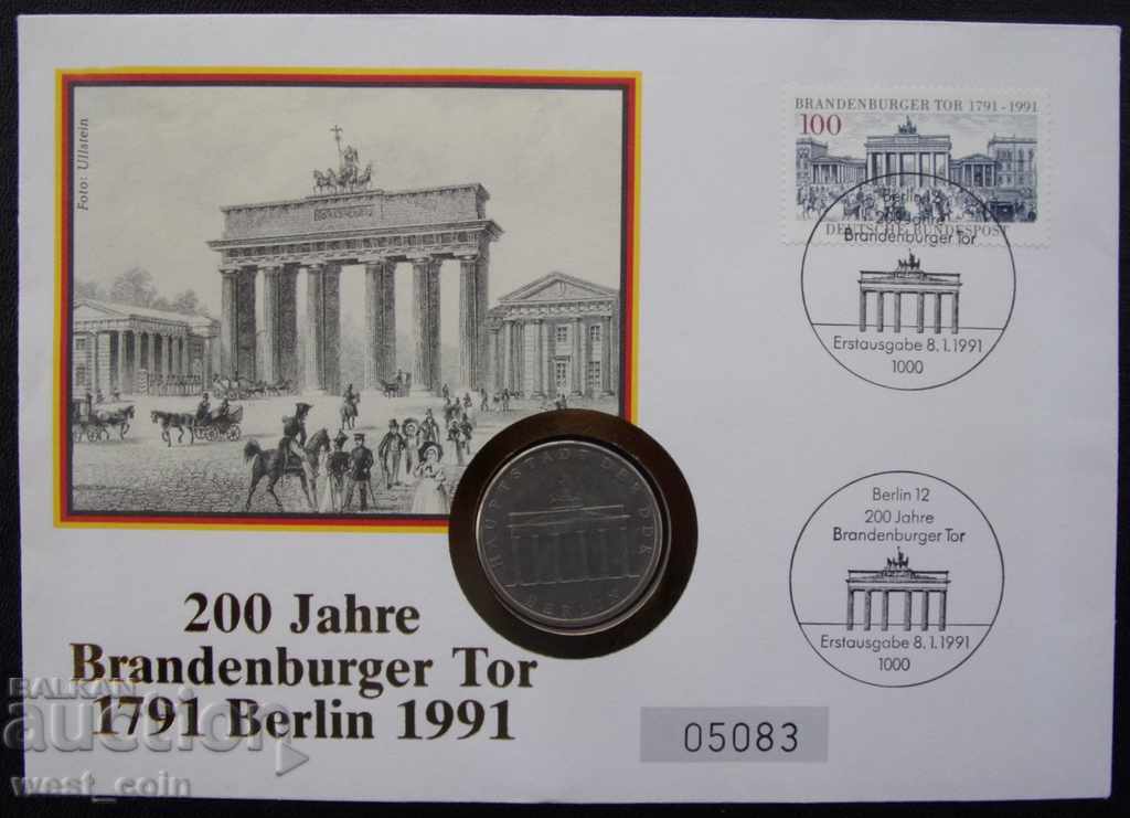 GDR 5 March 1991 Postal envelope NUMISBRIEFE