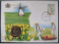 Netherlands 1990 Postage envelope with coin NUMISBRIEFE