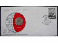 Guatemala 1979 Postal envelope with NUMISBRIEFE Coin