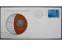 New Caledonia 1981 Postage Envelope with Coin NUMISBRIEFE