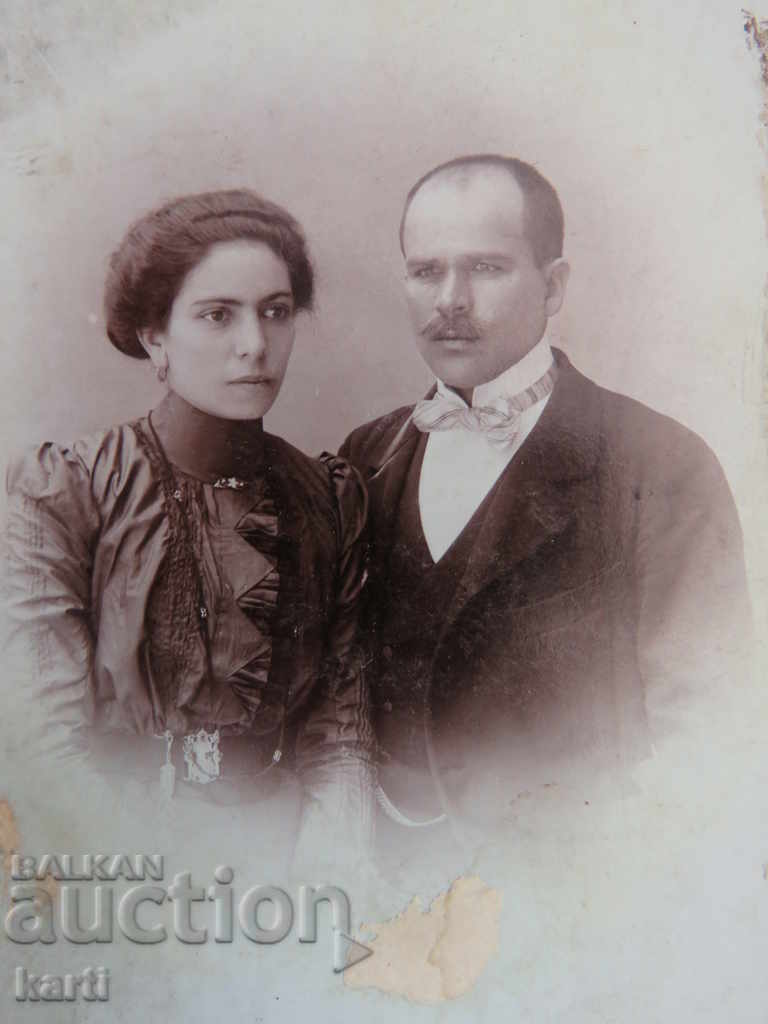 OLD PHOTO - CARDBOARD - 1903 with price 19.99 BGN | € 10.22