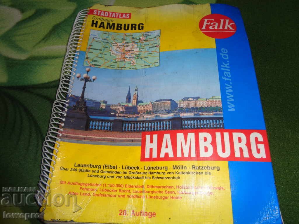 Атлас карти Хамбург