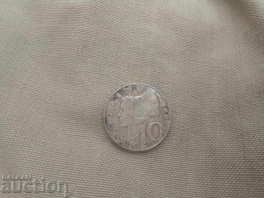 10 Schilling Austria 1958 with price 65.00 BGN | € 33.23 10 Schilling Austria 1958 with price 65.00 BGN | € 33.23