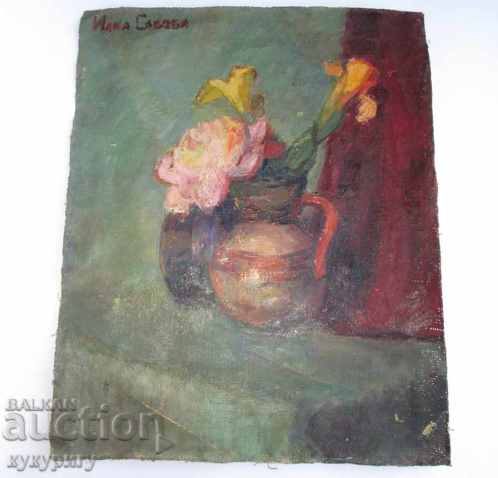 Old Picture Still Life Oil Painting Ilka Savova - 6 Old Picture Still Life Oil Painting Ilka Savova - 6