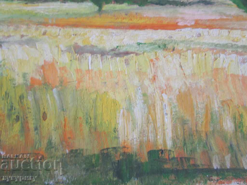 Auction  Old oil painting landscape painting on Iv. Yordanov