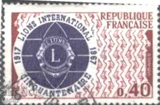 Клеймована марка Лайънс клуб 1967 от Франция
