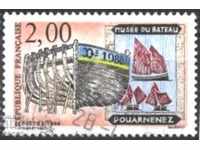Клеймована марка Музей Лодки  1988 от Франция