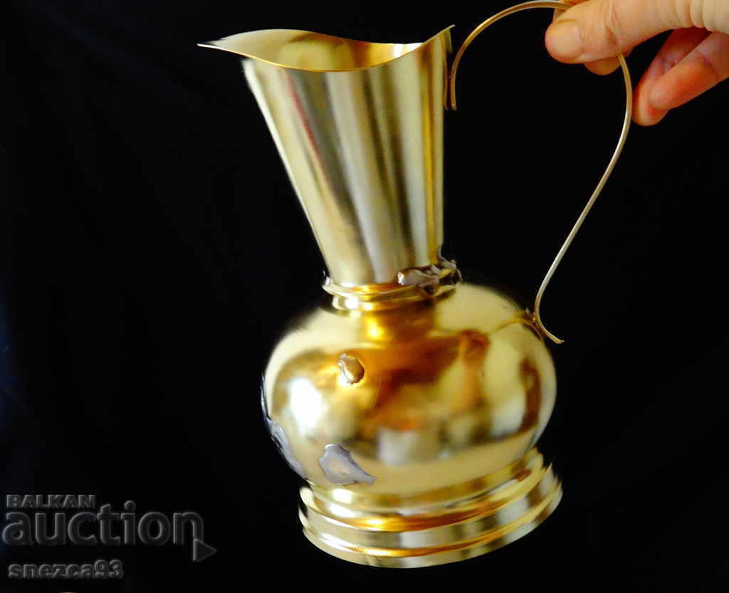 An interesting ancient brass jug.