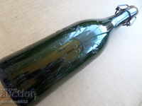 Glass bottle of Russian kvass Bozharov Sofia